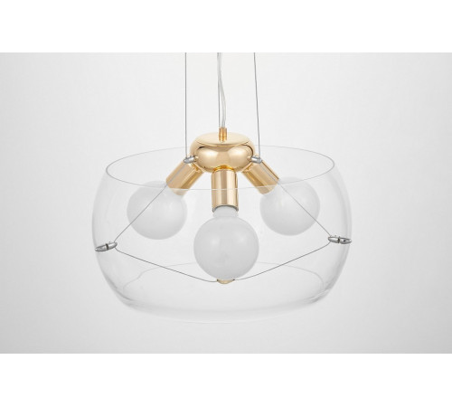 Подвесная люстра Lumina Deco Globo LDP 6018-400 PR+F.GD