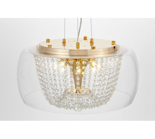 Подвесная люстра Lumina Deco Disposa LDP 7018-500 PR+F.GD