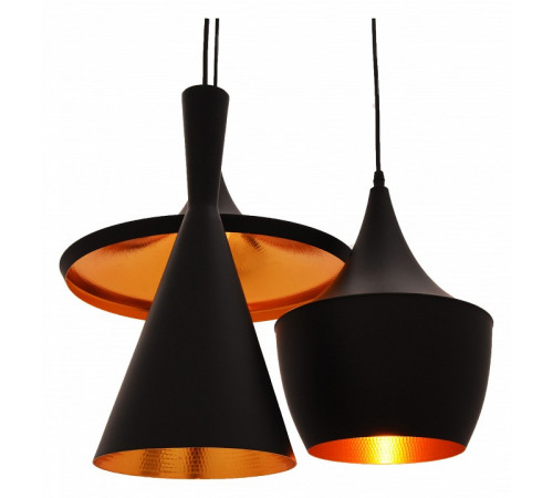 Подвесная люстра Lumina Deco Foggi LDP 7712-3 BK