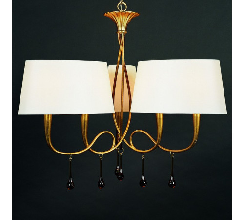 Подвесная люстра Mantra Paola Painted Gold 3540