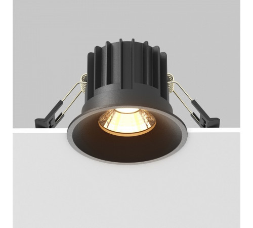 Встраиваемый светильник Maytoni Round DL058-12W2.7K-B Встраиваемый светильник Maytoni Round DL058-12W2.7K-B
