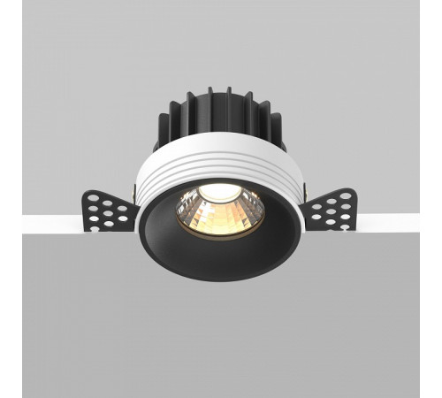 Встраиваемый светильник Maytoni Technical Downlight Round DL058-12W3K-TRS-B