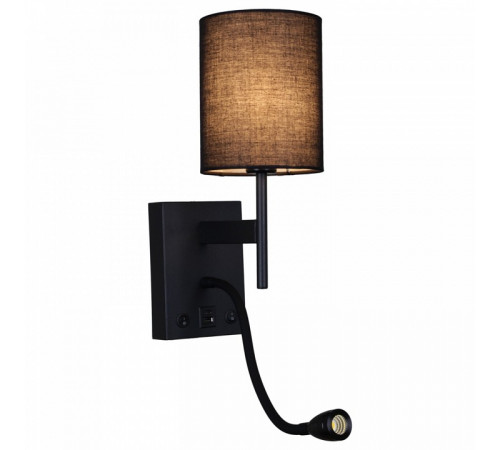 Бра Reluce 86210-9.2-001KT LED3W+E14 BK