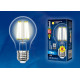 Лампа светодиодная филаментная (UL-00002625) Uniel E27 10W 3000K прозрачная LED-A60-10W/WW/E27/CL PLS02WH
