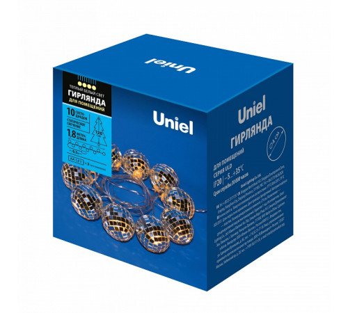 Гирлянда (UL-00006440) Uniel Belt-Light 220V UDL-K110 40/E27/10M IP65 Black
