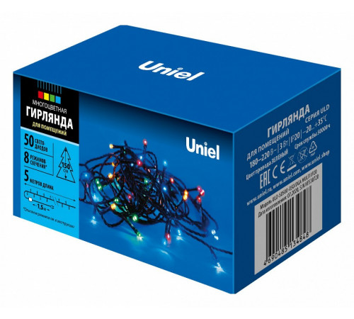 Светодиодная гирлянда Uniel (UL-00007303) разноцветный ULD-S0500-050/DGA Multi IP20 Светодиодная гирлянда Uniel (UL-00007303) разноцветный ULD-S0500-050/DGA Multi IP20