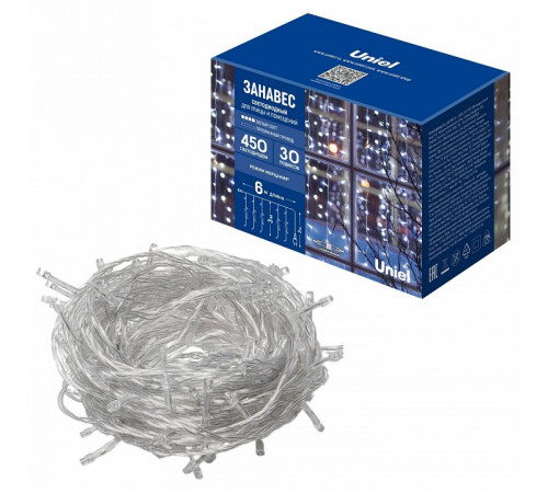 Гирлянда Uniel ULD-C6030-450/TTK WHITE IP44 UL-00009926 Гирлянда Uniel ULD-C6030-450/TTK WHITE IP44 UL-00009926