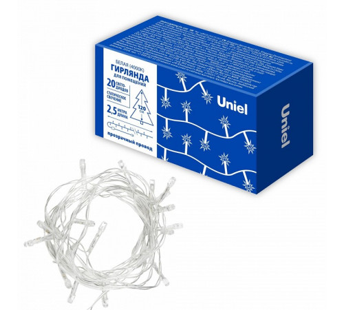 Гирлянда Uniel ULD-S0250-020/STA WHITE IP20 UL-00009935