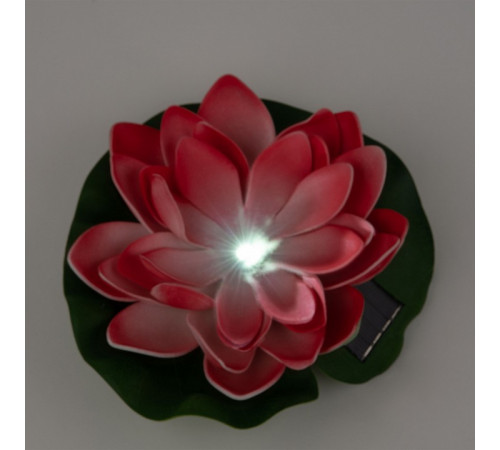 Светильник на солнечной батарее Uniel USL-S-826/PT060 RED WATERLILY UL-00011599 Светильник на солнечной батарее Uniel USL-S-826/PT060 RED WATERLILY UL-00011599