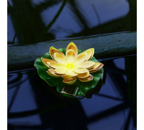 Светильник на солнечной батарее Uniel USL-S-827/PT060 YELLOW WATERLILY UL-00011600 Светильник на солнечной батарее Uniel USL-S-827/PT060 YELLOW WATERLILY UL-00011600