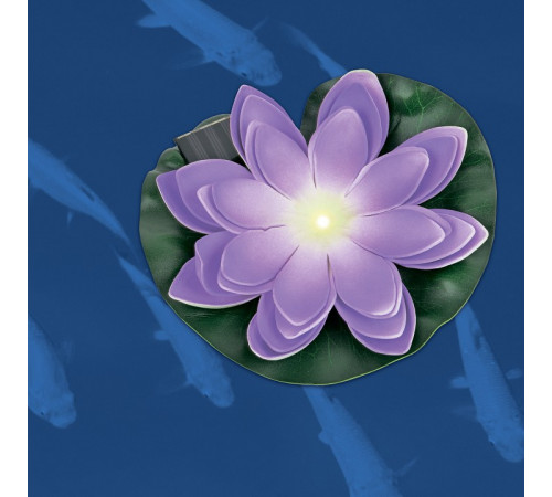 Светильник на солнечной батарее Uniel USL-S-828/PT060 PURPLE WATERLILY UL-00011601