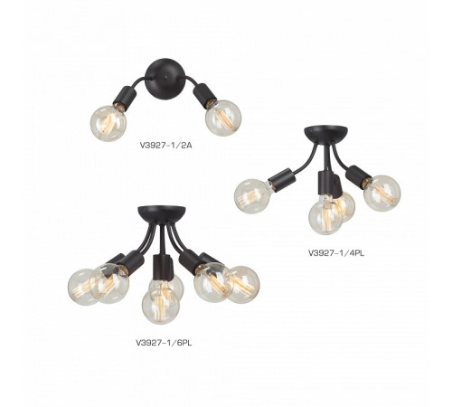Потолочная люстра Vitaluce V3927-1/4PL Потолочная люстра Vitaluce V3927-1/4PL