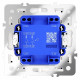 Выключатель двухклавишный Voltum S70 VLS020103