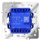 Проходной переключатель двухклавишный с подсветкой Voltum S70 VLS020401