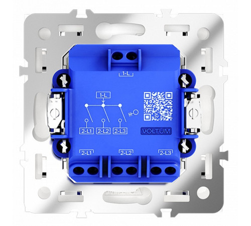 Выключатель трехклавишный Voltum S70 VLS030102 Выключатель трехклавишный Voltum S70 VLS030102