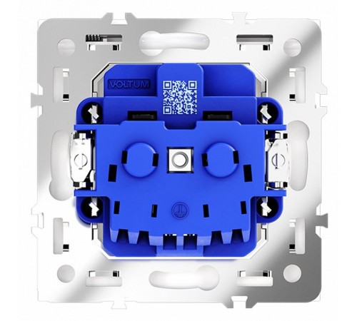 Розетка с защитными шторками и крышкой Voltum S70 VLS040303