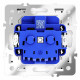 Розетка с защитными шторками и крышкой Voltum S70 VLS040303
