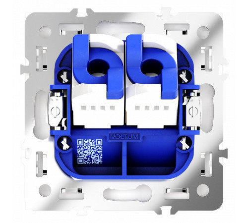 Розетка компьютерная двойная Voltum S70 VLS060201 Розетка компьютерная двойная Voltum S70 VLS060201