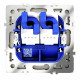 Розетка компьютерная двойная Voltum S70 VLS060204