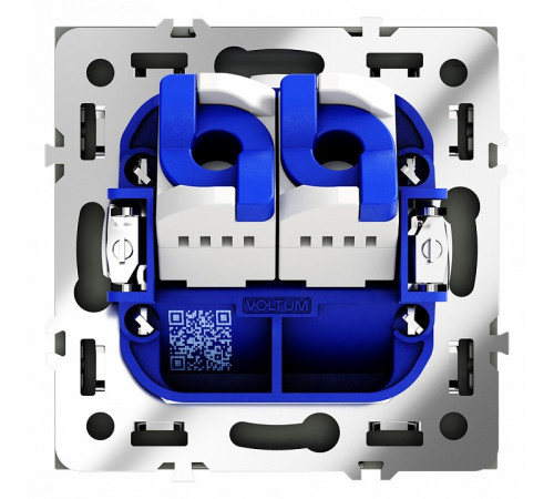 Розетка компьютерная двойная Voltum S70 VLS060206 Розетка компьютерная двойная Voltum S70 VLS060206