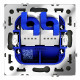 Розетка компьютерная двойная Voltum S70 VLS060208