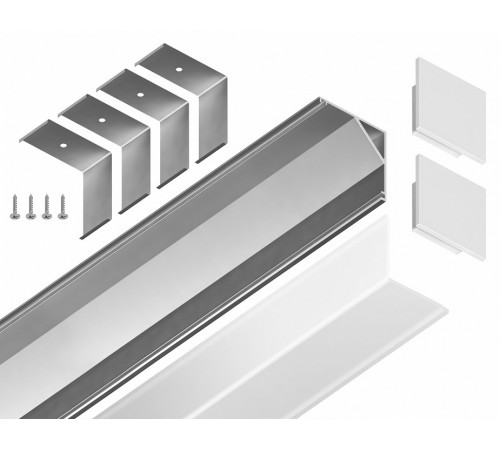 Алюминиевый угловой профиль Ambrella Light Alum Profile GP2150AL Алюминиевый угловой профиль Ambrella Light Alum Profile GP2150AL
