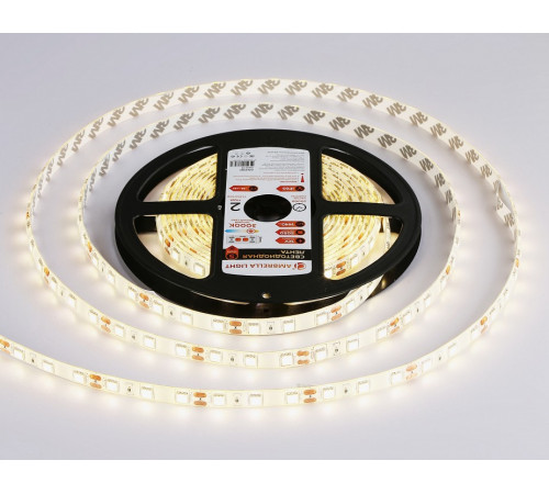 Светодиодная лента Ambrella Light LED Strip 12В 5050 14,4Вт/м 3000K 5м IP65 GS2101