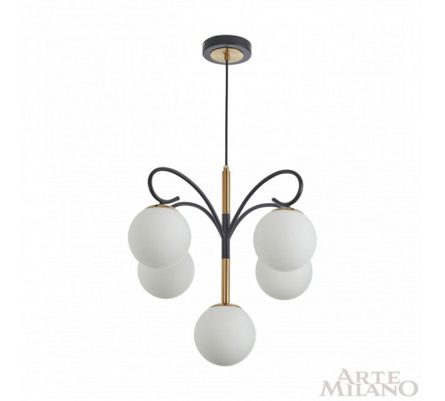 Подвесная люстра Arte Milano Neapolis 273808/4+1 BK/GD