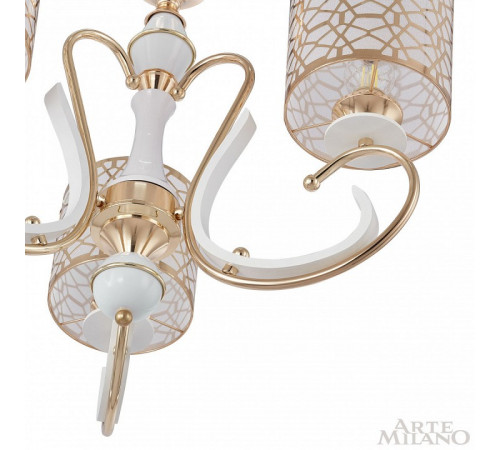 Подвесная люстра Arte Milano Florentia-1237 301237/3 Wh/Gd
