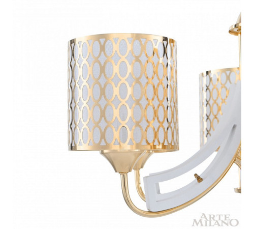 Подвесная люстра Arte Milano Florentia-3387 303387/5 Wh/Gd