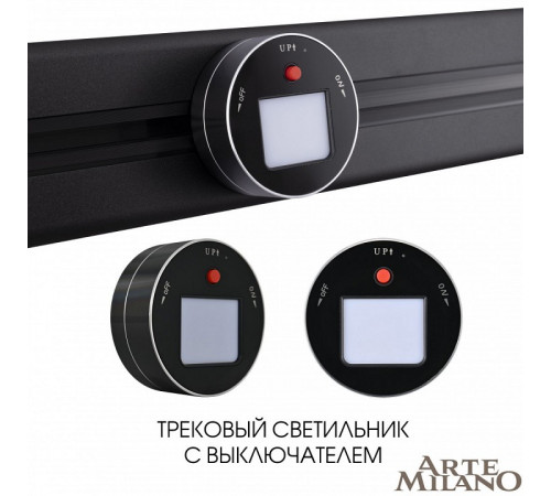 Трековая подсветка Arte Milano Am-track-sockets 380011TL/Light Black