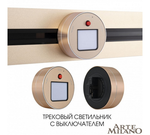 Трековая подсветка Arte Milano Am-track-sockets 380011TL/Light Gold