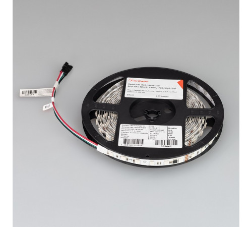 Светодиодная лента Arlight SPI-B60-10mm 24V RGB-PX6-RAM (15 W/m, IP20, 5060, 5m) 033447 Светодиодная лента Arlight SPI-B60-10mm 24V RGB-PX6-RAM (15 W/m, IP20, 5060, 5m) 033447