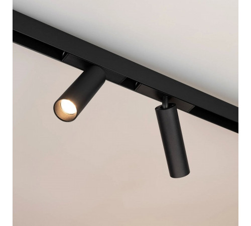 Трековый магнитный светильник Arlight MAG-SPOT-25-R120-12W Warm3000 (BK, 30 deg, 24V) 033678(1)