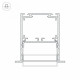 Алюминиевый профиль Arlight SL-LINIA52-3L-F-2000 ANOD BLACK 044685