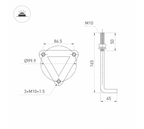 Ландшафтный светильник Arlight LGD-LANDMARK-BOLL-H800-20W Day4000-MIX 045533 Ландшафтный светильник Arlight LGD-LANDMARK-BOLL-H800-20W Day4000-MIX 045533