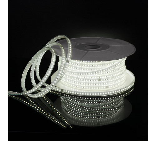 Светодиодная лента Elektrostandard 220V 14,4W 120Led 2835 IP65 6500 холодный белый, 50 м 4690389170973 a053640 Светодиодная лента Elektrostandard 220V 14,4W 120Led 2835 IP65 6500 холодный белый, 50 м 4690389170973 a053640