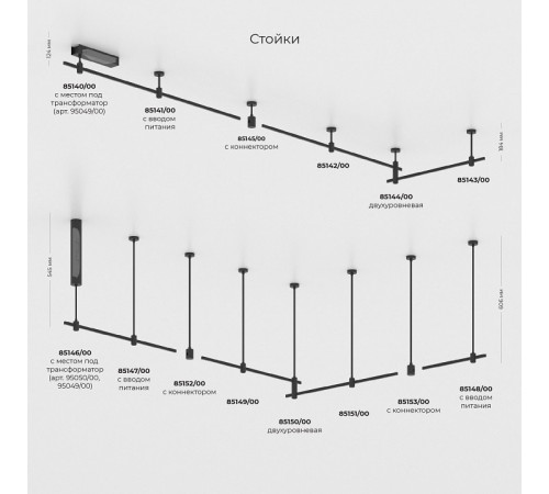 Декоративная стойка Elektrostandard Esthetic Magnetic 4690389202063 85149/00 a065445