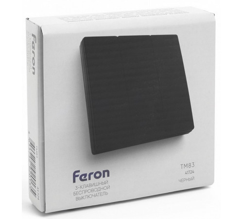 Выключатель беспроводной трехклавишный Feron TM83 41724 Выключатель беспроводной трехклавишный Feron TM83 41724