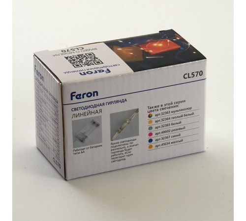 Светодиодная гирлянда линейная Роса Feron CL570 48602 Светодиодная гирлянда линейная Роса Feron CL570 48602