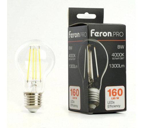 Светодиодная лампа Feron LB-1108 E27 8W 4000K 48893