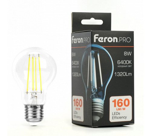 Светодиодная лампа Feron LB-1108 E27 8W 6400K 48894