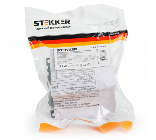 Розетка телевизионная 1-местная Stekker Катрин GLS00-7108-04 49024