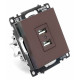 Розетка USB 2-местная Stekker Катрин GLS10-7115-04 49027