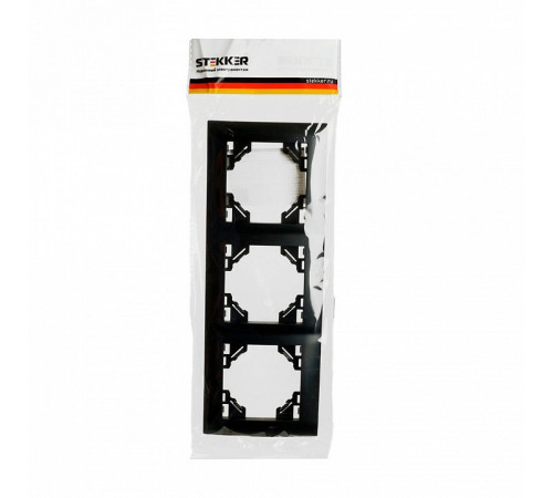 Рамка трехместная Stekker PFR00-9013-03 Эрна Элегант 49663 Рамка трехместная Stekker PFR00-9013-03 Эрна Элегант 49663
