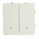 Выключатель двухклавишный c индикатором Stekker RSW10-5102-01 Эмили 49864