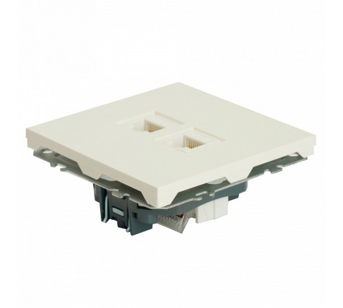 Розетка компьютерная 2-местная RJ-45 Stekker RST00-5111-01 Эмили 49874