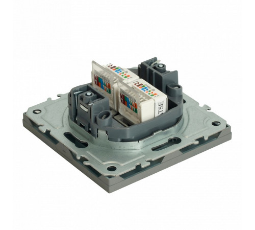 Розетка компьютерная 2-местная RJ-45 Stekker Эмили RST00-5111-10 49952 Розетка компьютерная 2-местная RJ-45 Stekker Эмили RST00-5111-10 49952