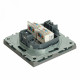 Розетка компьютерная 2-местная RJ-45 Stekker Эмили RST00-5111-10 49952
