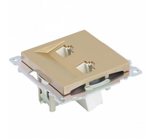 Розетка компьютерная 2-местная RJ-45 Stekker Катрин GLS00-7109-08 50009 Розетка компьютерная 2-местная RJ-45 Stekker Катрин GLS00-7109-08 50009